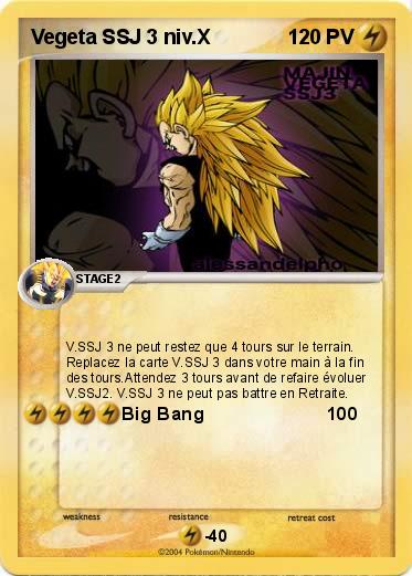 Pokemon Vegeta SSJ 3 niv.X