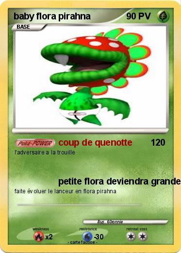 Pokemon baby flora pirahna