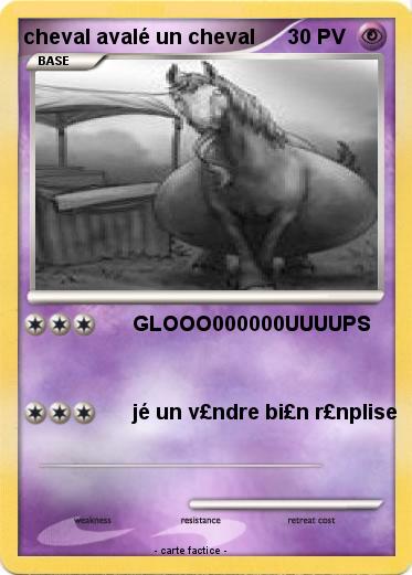 Pokemon cheval avalé un cheval