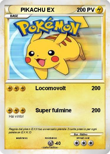 Pokemon PIKACHU EX