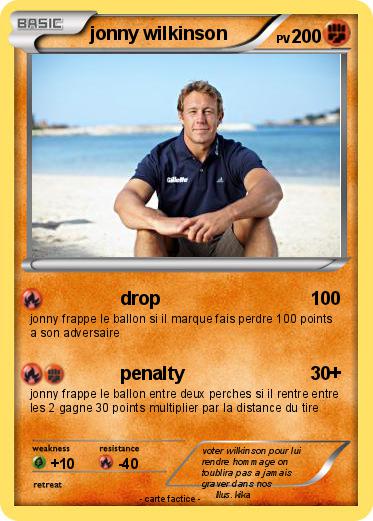 Pokemon jonny wilkinson