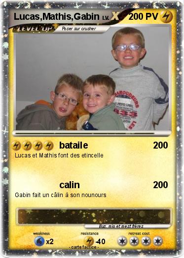 Pokemon Lucas,Mathis,Gabin