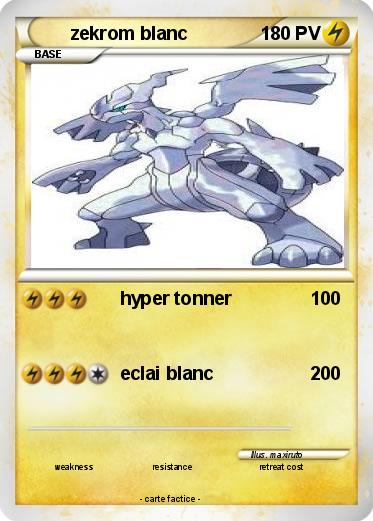 Pokemon zekrom blanc