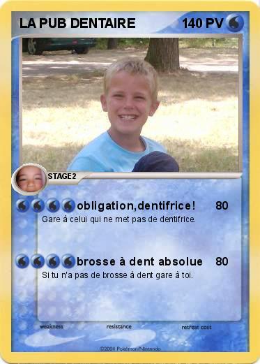 Pokemon LA PUB DENTAIRE