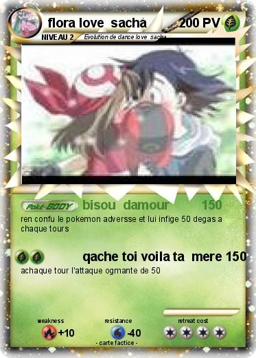 Pokemon flora love  sacha
