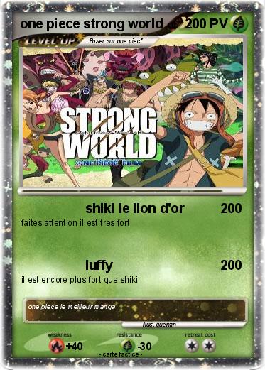 Pokemon one piece strong world
