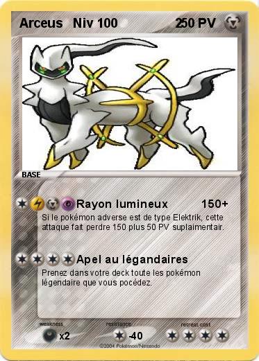 Pokemon Arceus   Niv 100                2