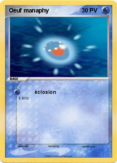 Pokemon Oeuf manaphy