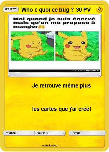 Pokemon Who c quoi ce bug ?