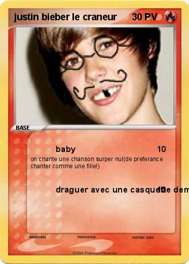 Pokemon justin bieber le craneur