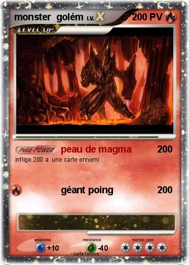 Pokemon monster  golém