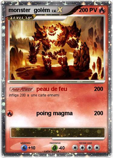 Pokemon monster  golém
