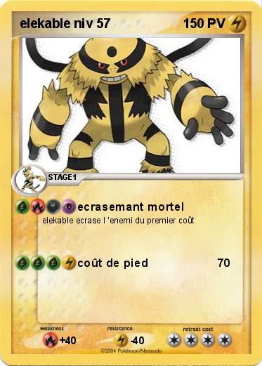 Pokemon elekable niv 57