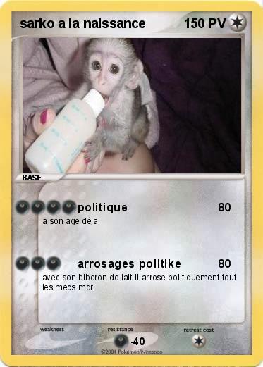 Pokemon sarko a la naissance 