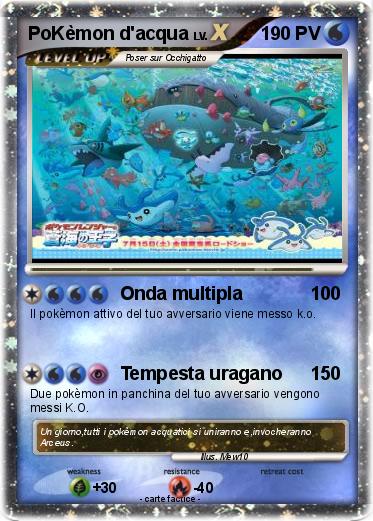Pokemon PoKèmon d'acqua