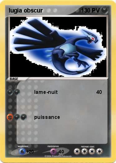 Pokemon lugia obscur