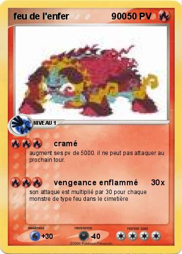 Pokemon feu de l'enfer                 900                                      