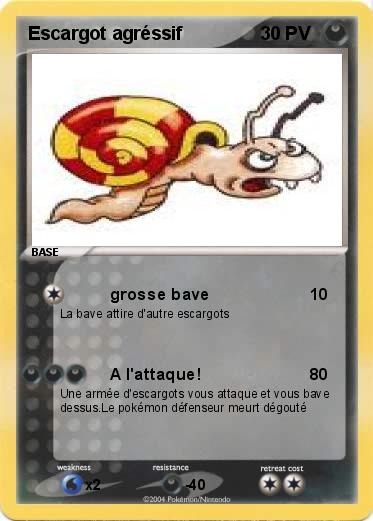 Pokemon Escargot agréssif