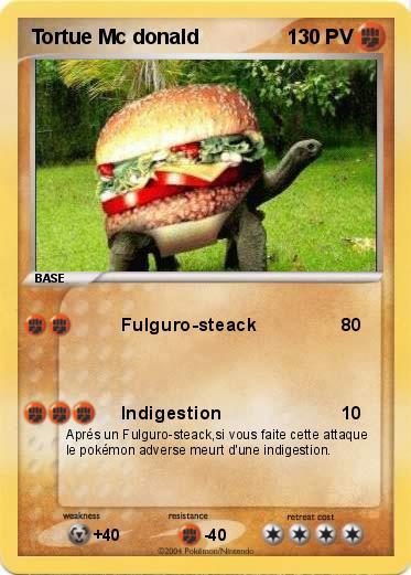 Pokemon Tortue Mc donald