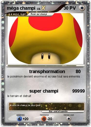 Pokemon méga champi