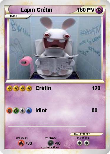 Pokemon Lapin Crétin
