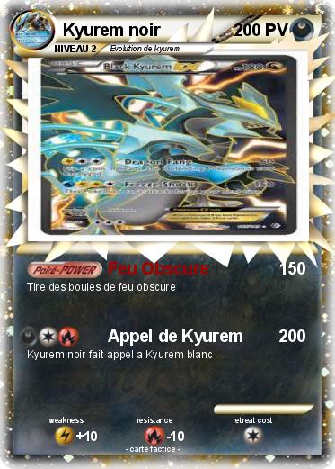 Pokemon Kyurem noir