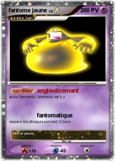 Pokemon fantome jaune