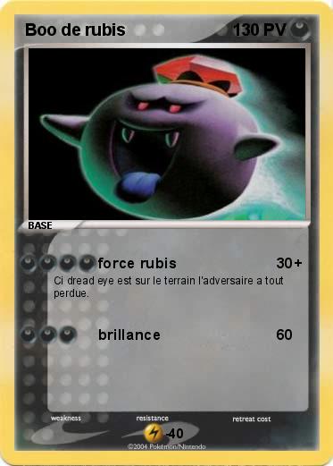 Pokemon Boo de rubis