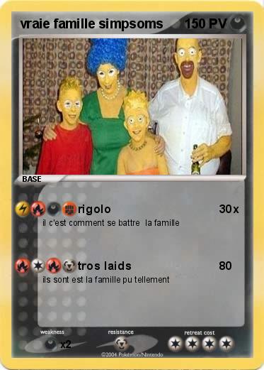 Pokemon vraie famille simpsoms