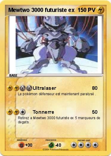 Pokemon Mewtwo 3000 futuriste ex