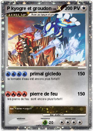 Pokemon P kyogre et groudon