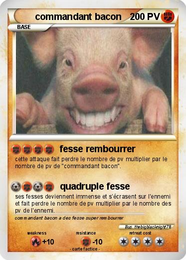 Pokemon commandant bacon