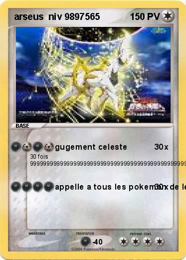 Pokemon arseus  niv 9897565