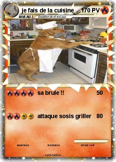 Pokemon je fais de la cuisine