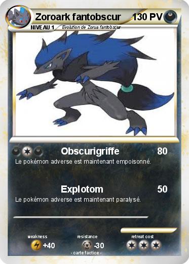 Pokemon Zoroark fantobscur
