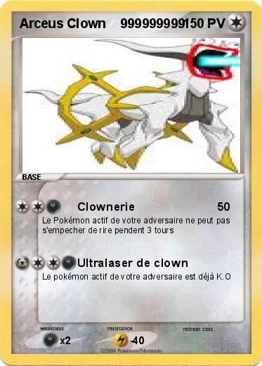 Pokemon Arceus Clown    999999999