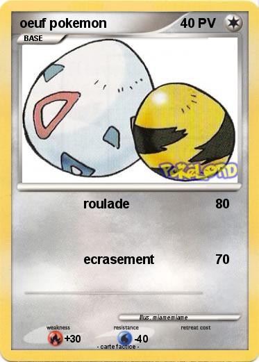 Pokemon oeuf pokemon