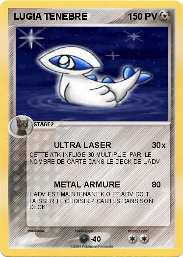 Pokemon LUGIA TENEBRE