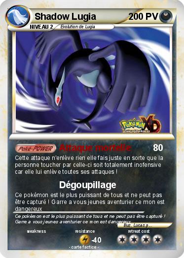 Pokemon Shadow Lugia