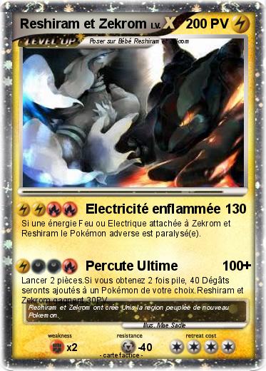 Pokemon Reshiram et Zekrom