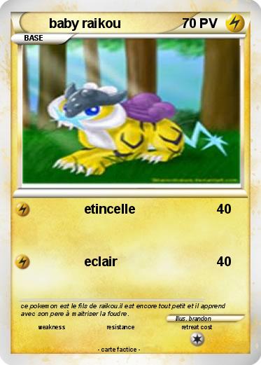 Pokemon baby raikou
