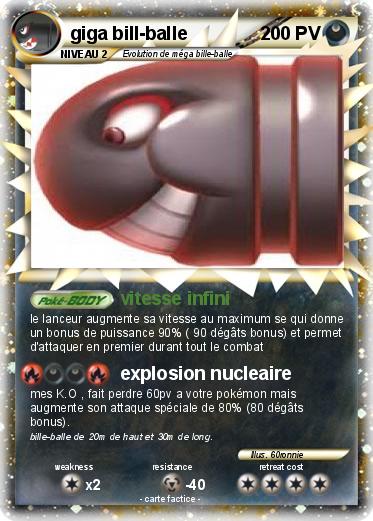 Pokemon giga bill-balle