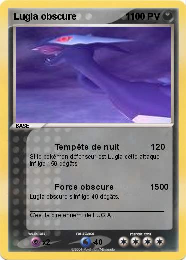 Pokemon Lugia obscure                   1
