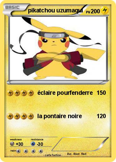 Pokemon pikatchou uzumaqui