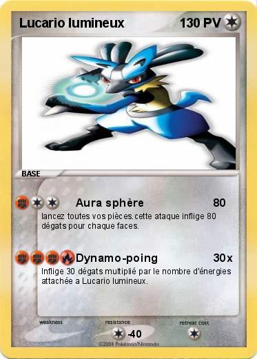 Pokemon Lucario lumineux