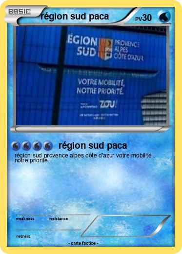 Pokemon région sud paca