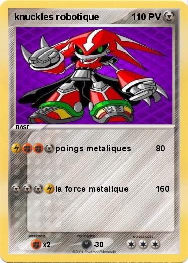 Pokemon knuckles robotique