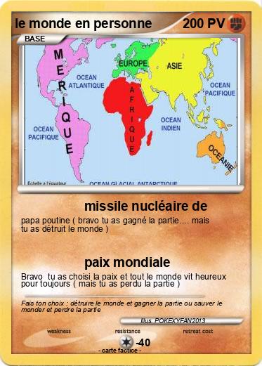 Pokemon le monde en personne