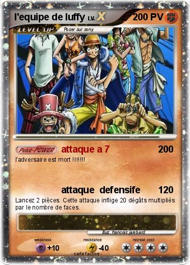 Pokemon l'equipe de luffy