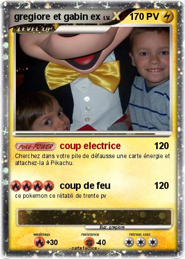 Pokemon gregiore et gabin ex